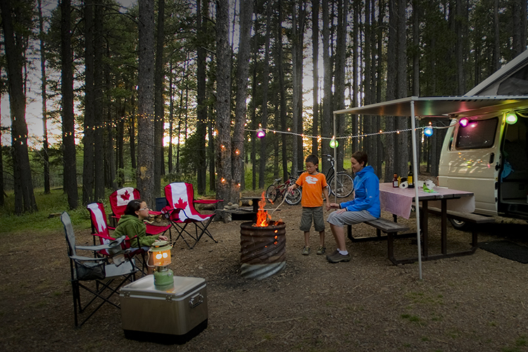 Camping Cypress Hills Interprovincial Park southwest Saskatchewan