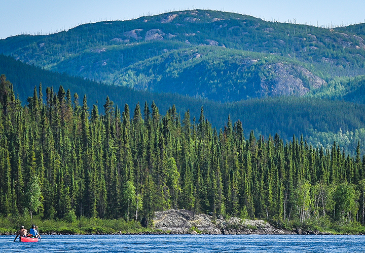 Canoeing Oldman River remote northern Saskatchewan