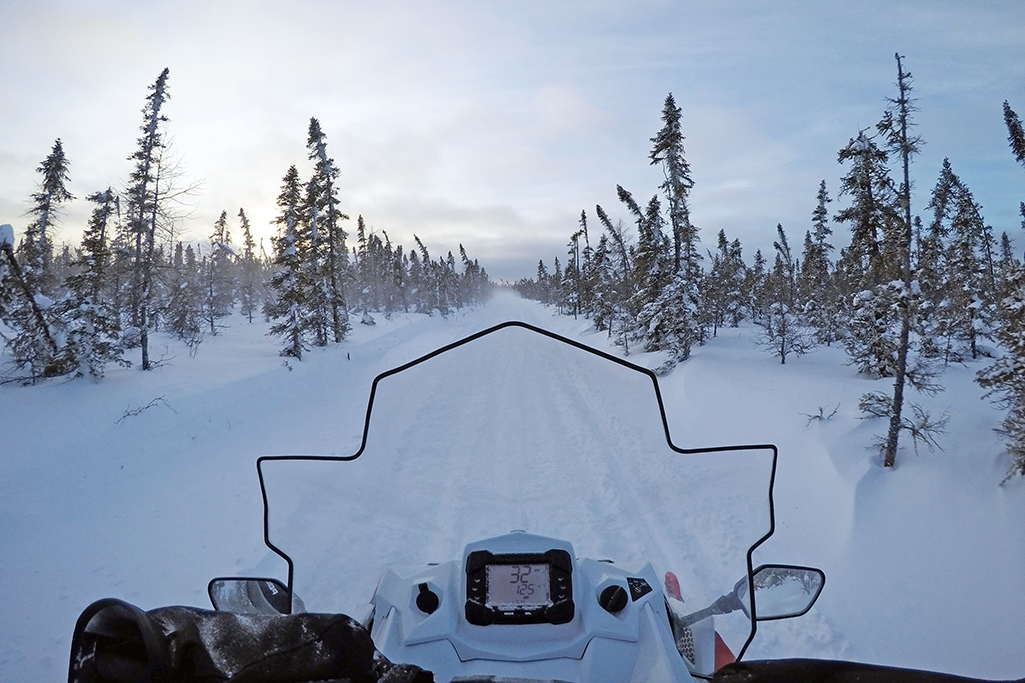 snowmobile POV 