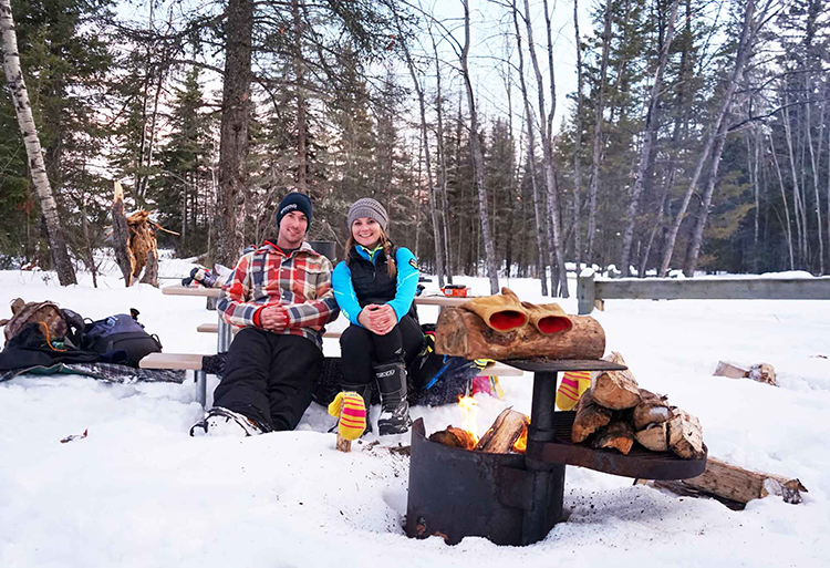 Winter Camping Paignton Beach, Prince Albert National Park