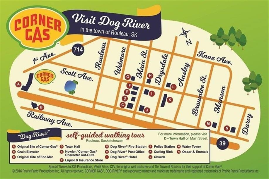 Corner Gas Rouleau "Dog River" Walking Tour