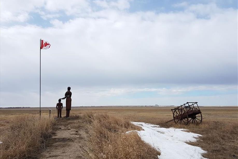 Louis Riel Trail - The Lesson, east side of Hwy 11 near Kenaston