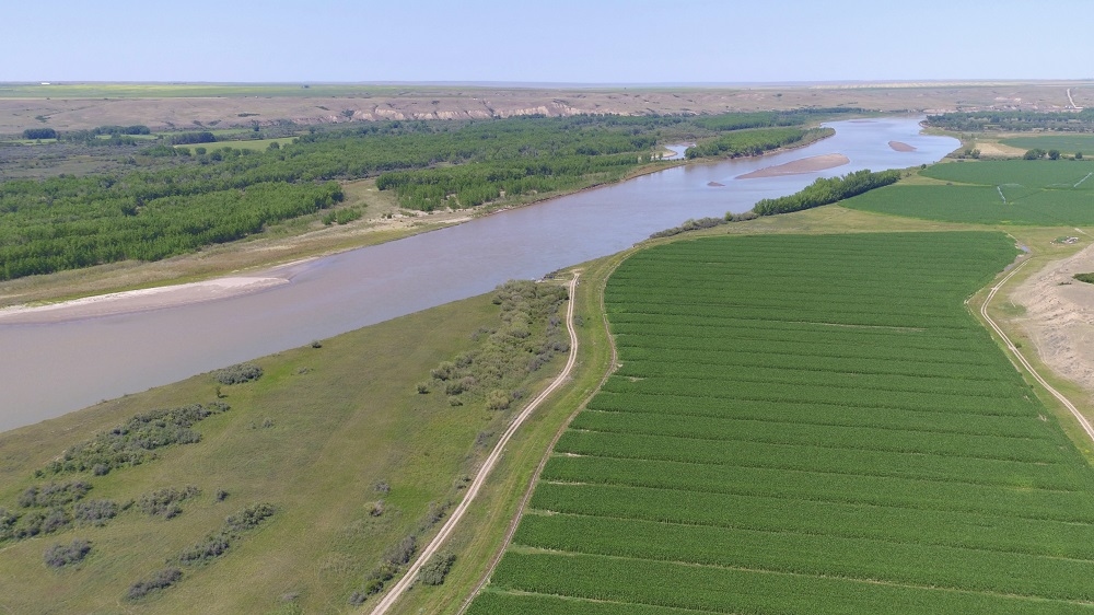 Checkerboard Hill - Saskatchewan River Valley view