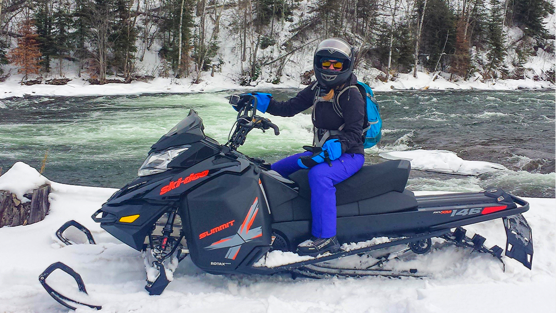 Snow mobiling in La Ronge